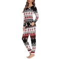 thumbnail image 2 of Conjunto de ropa de dormir de dos piezas para mujer, Jersey versátil, pijama acogedor, pantalones largos de manga larga, ropa de noche de otoño, 2 of 3