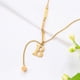 thumbnail image 4 of Collar de borlas de 26 letras de estilo de moda de lujo ligero para mujer, diseño simple de alta calidad, acero de titanio que no se decolora, joyería a juego, 4 of 5