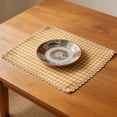 thumbnail image 4 of EGNMCR Plaid Placemat And Set Decorative Table Mat 30x40cm Rectangular Lace Placemat plaid placemat, 4 of 7
