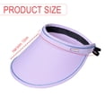 thumbnail image 2 of 2 piezas de sombreros con visera para el sol, sombreros con visera de ala ancha, gorras de playa de verano con ala grande ajustables para mujer, 2 of 7