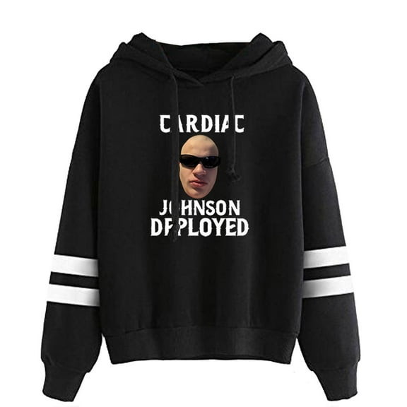 Jynxzi Cardiac Johnson Deployed Pullovers Hoodies Cool Hooded Pocketless Sweatshirts
