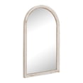 thumbnail image 3 of Pastoral Distressed White Arch Wood Wall Mirror, 3 of 6