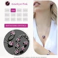 thumbnail image 4 of FUNING Infinity Love Heart Birthstone Crystal Stud Earrings for Women, Silver Tone Fashion Statement Jewelry, Holiday Birthday Gifts for Mother Daughter Wife Mom Sister Her, 4 of 4