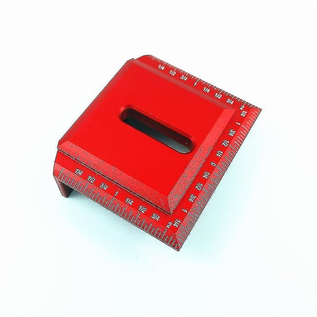 Regla de trazado de carpintería cuadrada de 90 grados de aleación de aluminio marca de medición auxiliar de carpintería Dontodent Dontodent Kuyhfg Sin marca
