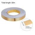thumbnail image 2 of Uxcell Molding Trim Gap Sealing Tape 0.79" x 164ft Self Adhesive Home Decorative Trim Brushed Gold Tone, 2 of 5