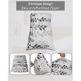 thumbnail image 7 of Grey Ombre Botanical Pillow Covers Standard Size 2 Pack, Watercolor Gray Pastoral Leaf Soft Bed Throw Pillowcases Breathable Cooling Long Lumbar Body Pillow Sham Cover for Bed Sofa 20''x26'', 7 of 7