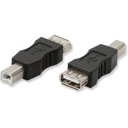 Electop 2 Pack USB 2.0 A Female to USB B Print Male Adapter Converter