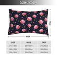 thumbnail image 2 of Goofa Cartoon Donut Planets Print Plush Throw Pillow Case, Soft Velvet with Hidden Zipper, Decorative Cushion Cover for Sofa, Bed, Car, and Home Décor-16"x24", 2 of 6