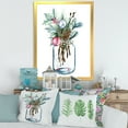 thumbnail image 3 of Designart 'Merry Christmas Bouquet In Transparant Jar' Traditional Framed Art Print, 3 of 4