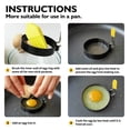 thumbnail image 4 of Anillos para huevos YomiFamily, paquete de 2 unidades, 7,5 cm, con mango de silicona inoxidable, 4 of 6