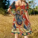 thumbnail image 5 of Vestido Vajrapani de manga corta, vestidos de verano para mujer, vestidos de noche de lujo, 5 of 7