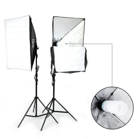 Single Softbox Kit - UBesGoo 135W Photography Studio Softbox Continuous Lighting Soft Box Light Stand Kit