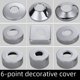 thumbnail image 3 of Cubierta decorativa de acero inoxidable para grifo de ducha, 4 puntos, 6 puntos, válvula triangular, cubierta decorativa, accesorios para aumentar la altura, 3 of 4