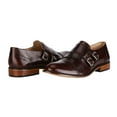thumbnail image 2 of LIBERTYZENO Men's Double Buckle Monk Strap Genuine Leather Cap-Toe Dress Shoes, 2 of 5