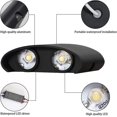 thumbnail image 4 of Applique Murale Led Moderne d'Intérieur Led Lampe Murale en Aluminium Ip65 Haut et Bas Étanche, 4 of 5