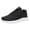 Black, variant on Men's 𝖫a𝖼e Up Sneakers with Thick Soles, Non-S𝗅ip Lightweight Hiking Shoes Round-Toe Casual Running Shoes So𝗅id Color Versatile Walking Shoes Comfortable Wide Toe Jogging Shoes
