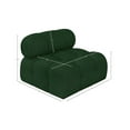 thumbnail image 3 of Meridian Furniture Ames Green Boucle Fabric Armless, 3 of 11