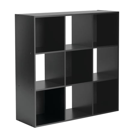 MAINSTAYS 9 CUBE STORAGE ORGANIZER, BLACK
