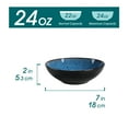 thumbnail image 2 of vancasso Bubble, Stoneware Cereal Bowl Set, 4-Piece Blue Set, 24 oz, 2 of 7