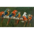 thumbnail image 3 of Alceste Campriani 14x10 Black Modern Framed Museum Art Print Titled - Parrots, 3 of 5