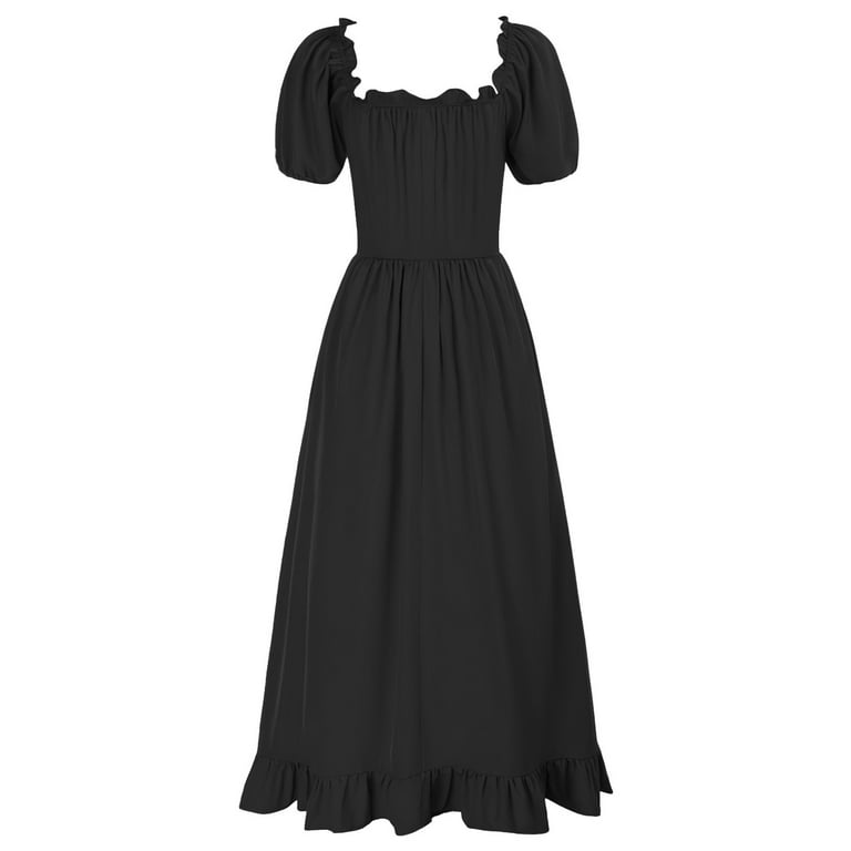 vintage black tie dresses Black Tie Neck Flare Dress | Vintage Inspired Fashion & Accessories | 40s and 50s Clothing and Rockabilly Collection