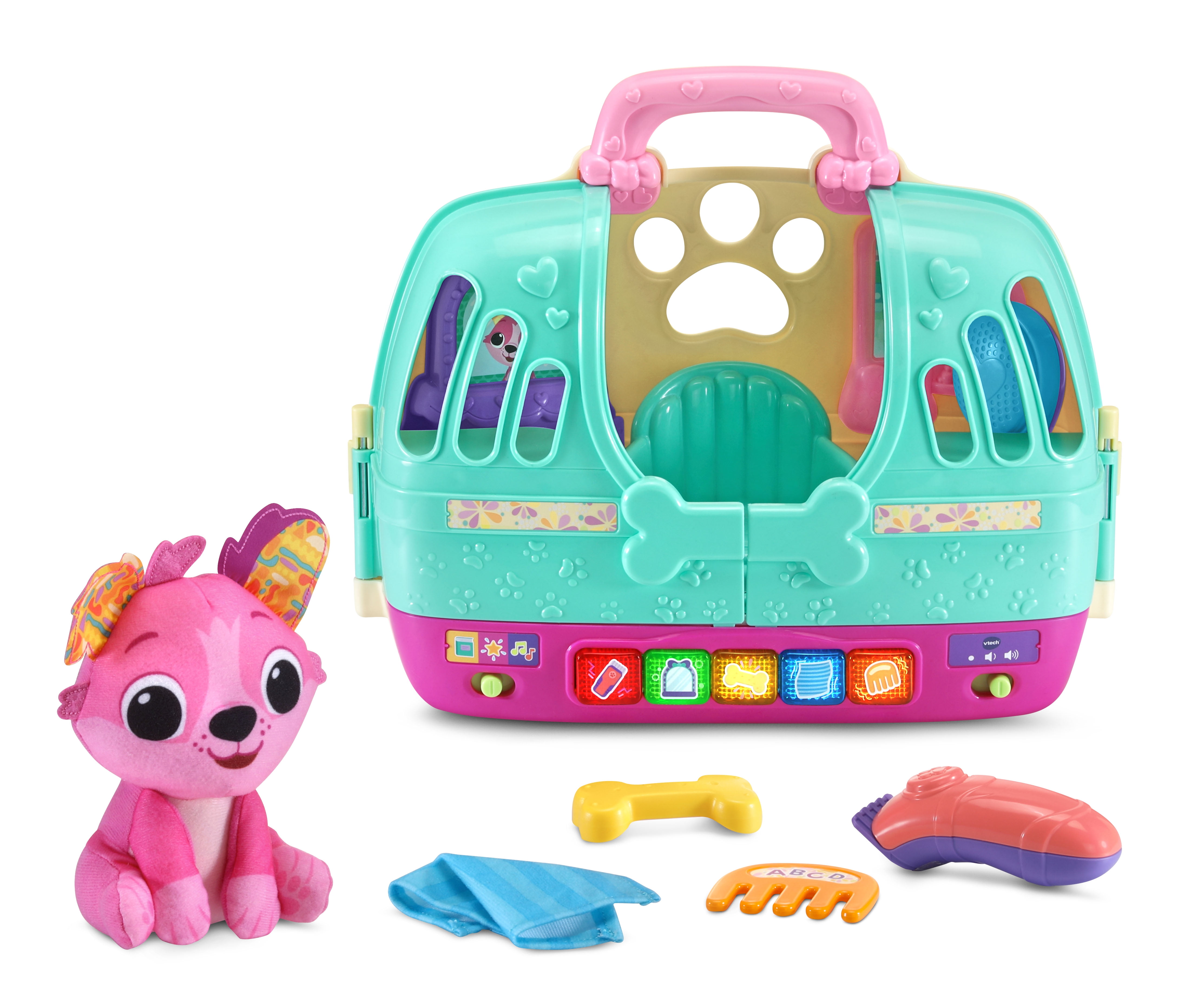 VTech Glam and Go Puppy Salon and Carrier With Grooming Tools