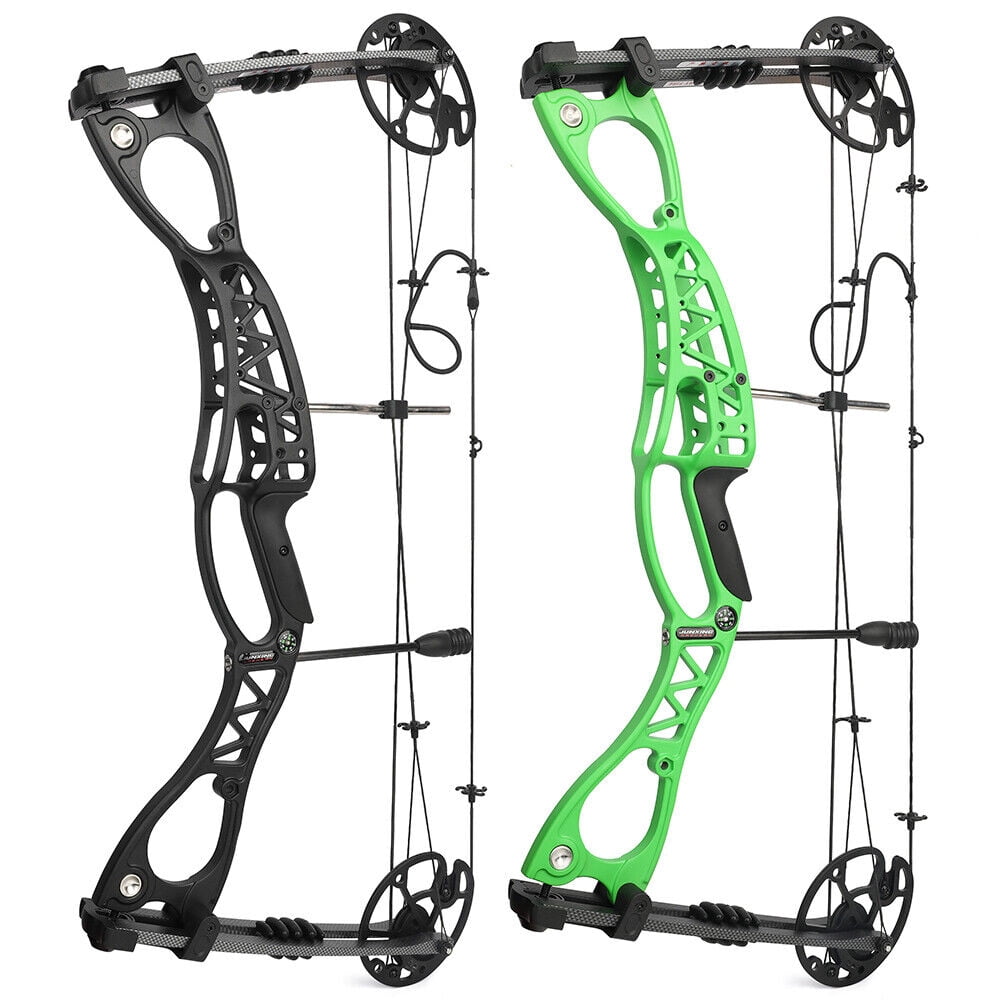 AME Compound Bow Kit 0-70lbs Archery Hunting Package Arrows Adult Target Shooting（only bow-green）