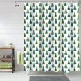 thumbnail image 6 of Christmas Shower Curtain Christmas Tree Shower Curtains for Bathroom Decor Green Pine Tree for Christmas Decoration Bath Curtains Sets with Hooks Waterproof 72" W x 84" L, 6 of 6