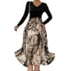thumbnail image 1 of Vestidos de fiesta casuales con vuelo, estilo vintage, florales, acampanados, para mujer, M, 1 of 5