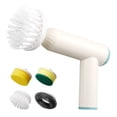 thumbnail image 3 of Vrorvz Multifunctional Wireless Cleaning Brush Handheld Electric Scrubber with 4 Replaceable Heads USB Rechargeable for Kitchen Bathroom Floor Efficient Deep Cleaning Tool 1500mAh Battery, 3 of 8