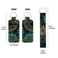 thumbnail image 2 of WIRESTER Lipstick Chapstick Holder Keychain Neoprene Lip Balm Holder Cover With Wristlet Keychain Lanyard for Women - Teal Bohemian Flowers Compass, 2 of 6