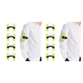 thumbnail image 3 of Wweixi 4pack/lot Sturdy And Durable Arm Badge Holders For ID Card Adjustable Wide Application PVC fluorescent green 2Set, 3 of 6