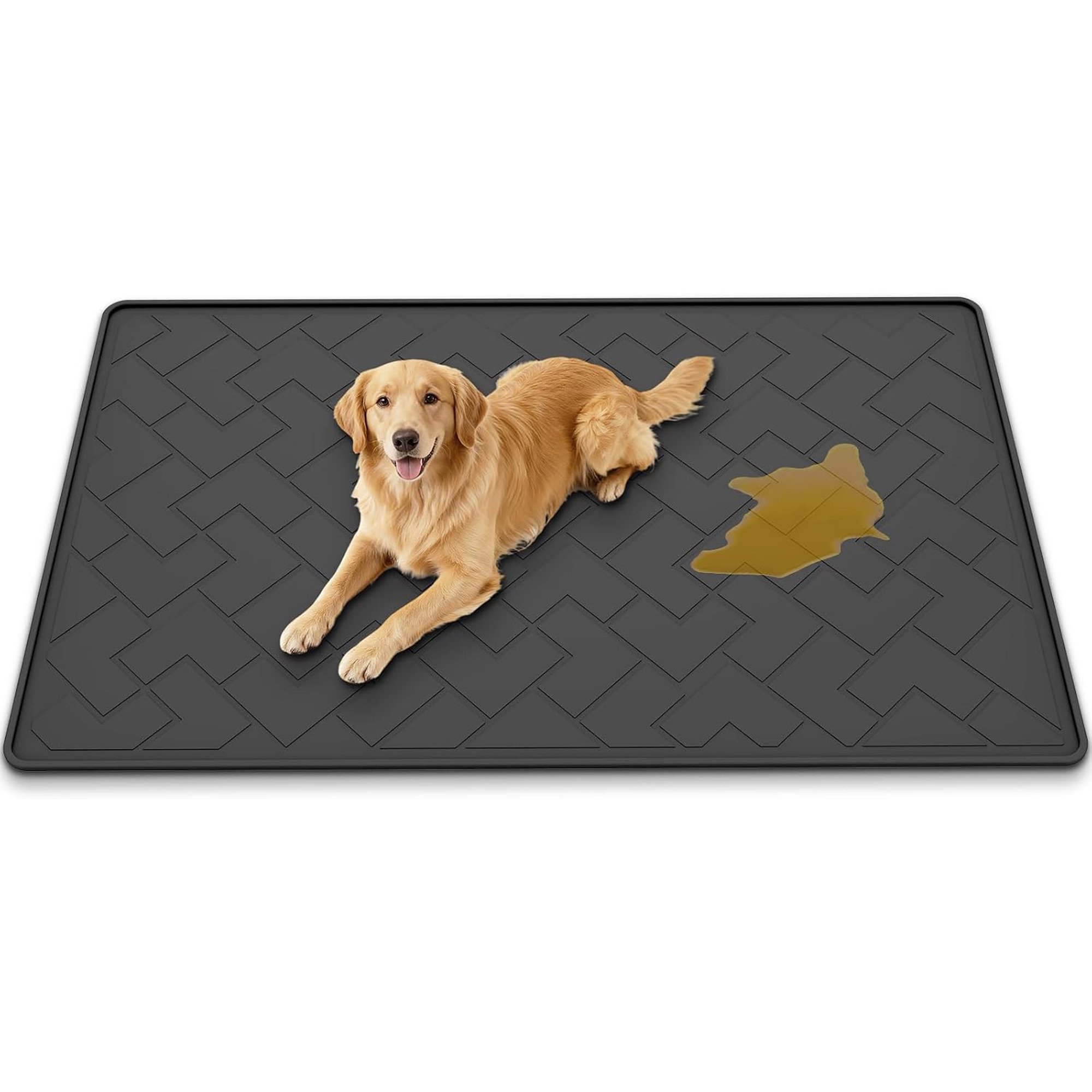 Washable Pee Pads for Dogs, 60" x 37" Extra Large Reusable Dog Pee Pad, Heavy Duty Waterproof TPE Puppy Training Pad for Large Dogs, Non Slip Leakproof Pet Mat for Crate, Floor & Car Boot Liner
