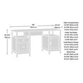 thumbnail image 3 of Sauder Cottage Road Desk, White, 430056, 3 of 9