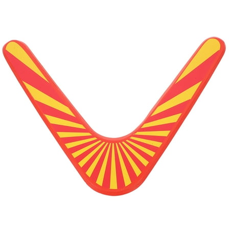 Milisten Fun Flying Vshape Wooden Boomerang Multi for Adults Garden 1Set