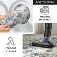 thumbnail image 2 of CCTFS Area Rugs for Living Room Bedroom Dining Room, Machine Washable Large Print Boho Vintage Tribal Aesthetic Carpet, Stain Resistant Floor Cover, Non Slip Low Pile Kitchen Rugs (Blue 2x3ft), 2 of 7