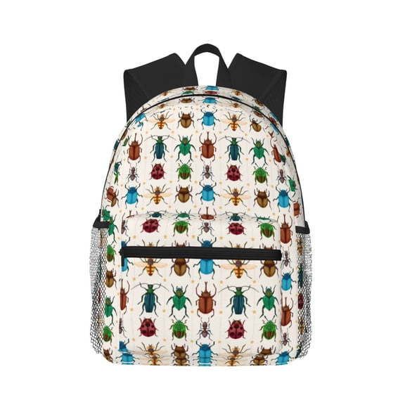 Picia Cartoon Insects Large Capacity Backpack Classic Style Backpack Casual Backpack Water-Resistant School Work Travel Outdoor Backpack