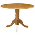 thumbnail image 1 of Pemberly Row - Table à Manger Ronde 42 Pouces en Bois avec Double Abattant Finition Chêne, 1 of 9