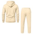 thumbnail image 5 of Domuza Full‑Zip Hooded Sweatshirt and Straight‑Leg Sweatpants Set for Men, 2‑Piece Pullover Sweatsuit, Relaxed‑Fit Athletic Casual Outfit with Pockets, 5 of 5