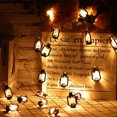 thumbnail image 2 of Lantern String Lights 80 LED Lights Mini Vintage Christmas Halloween Decorative Kerosene String Lights Patio Garden Home 484, 2 of 5