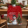 thumbnail image 2 of Red Christmas Dresser Scarf Farmhouse, Dining Table Decorations for Wedding/Parties, Snowman Xmas Tree Snowflake Gifts Elk Table Runner 72 Inches Long for Kitchen Dining, 16 x 72 In, 2 of 9