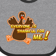 thumbnail image 4 of Inktastic Everyone is Thankful for Me Boys or Girls Baby Bib, 4 of 4