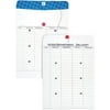 Quality Park White Kraft Inter-Office Envelopes, 10" x 13", String & Button, 28 lb, 100/Box