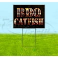 thumbnail image 1 of Bbq Catfish (18" x 24") Yard Sign, Includes Metal Step Stake, 1 of 6