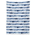 thumbnail image 3 of Ambesonne Harbour Stripe Tablecloth Rectangular Table Cover, Watercolor Brush, 60"x84", Night Blue White, 3 of 4