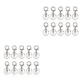 thumbnail image 2 of Transemion 10pcs Metal Key Chain Snap Hooks - Accessories For Personalized Keychain Clasps Swivel Hooks WhiteK lobster +spla 2Set, 2 of 6