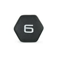 thumbnail image 3 of CAP Barbell, Black Neoprene Dumbbell, 6lb Single, 3 of 4