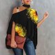 thumbnail image 3 of Top con hombros descubiertos para mujer, cuello alto para mujer, un hombro, cuello alto para mujer, top con un hombro, camisa suelta con estampado de moda, diseño de clase mundial, 3 of 7