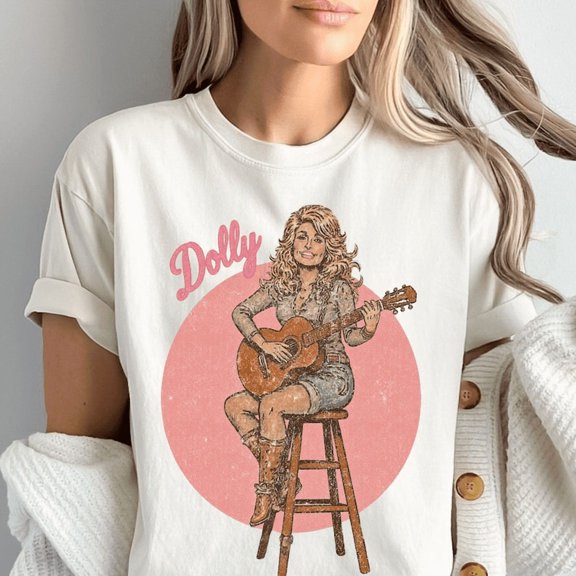 Dolly Retro Graphic Country Music Vintage T-Shirt