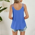 thumbnail image 7 of Womens Shirts Blouse Women's Summer Sleeveless Refreshing Tank Top T-shirt Casual Loose Strap Open Back Tank, 7 of 7